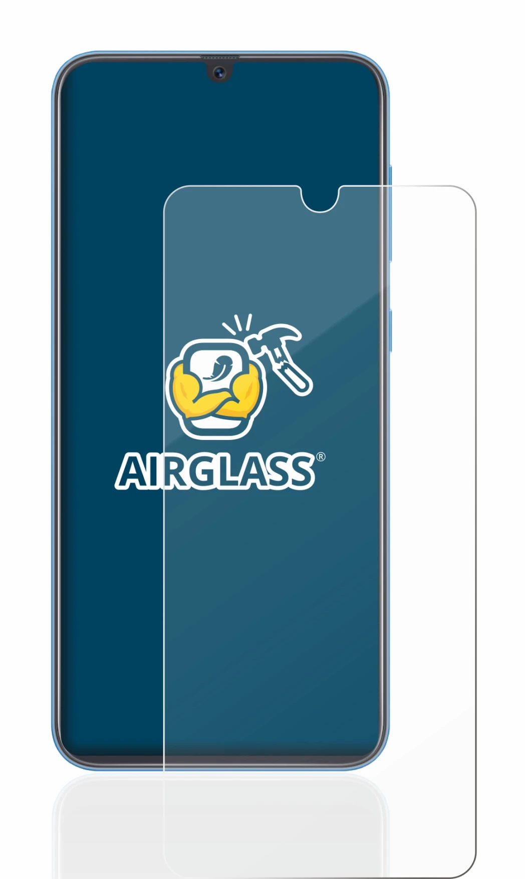 Imagen del dispositivo Samsung Galaxy A40 con una amplia variedad de protectores de pantalla.