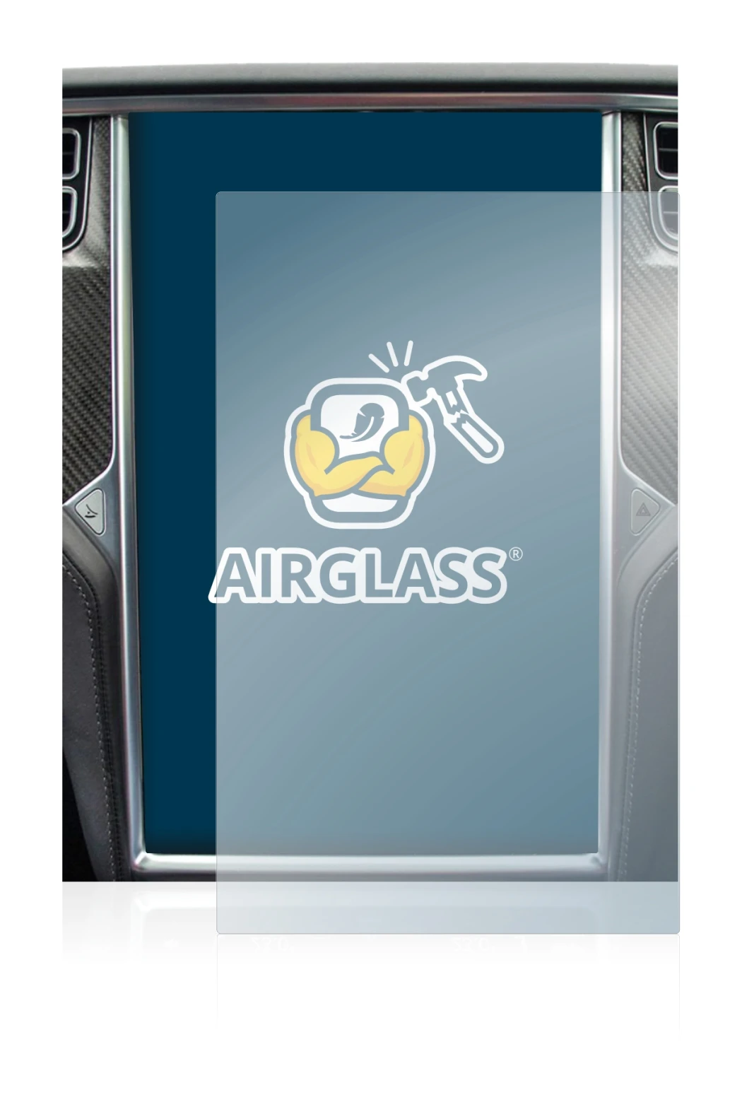 Imagen del dispositivo Tesla Model X con una amplia variedad de protectores de pantalla.