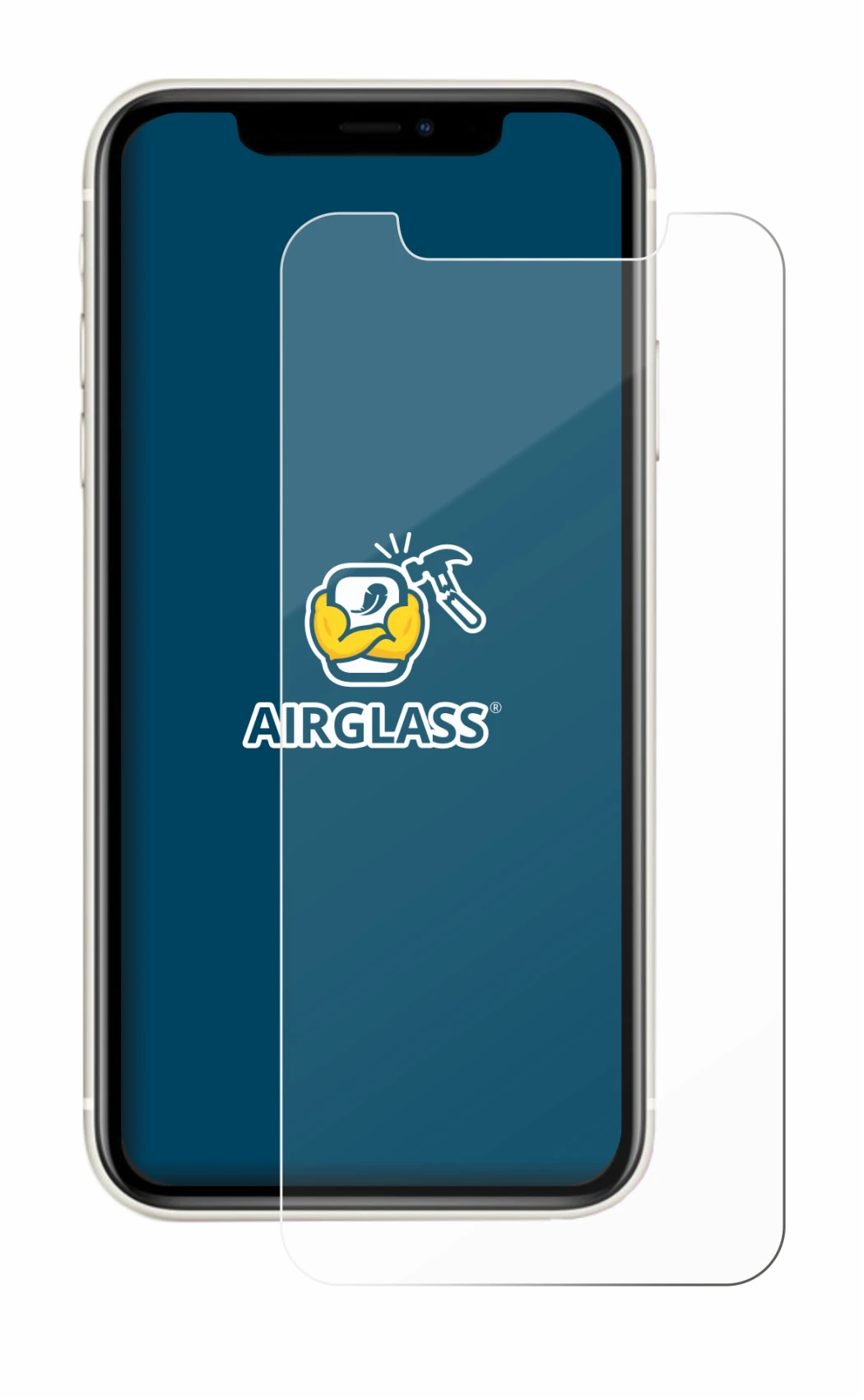 Imagen del dispositivo Apple iPhone 11 con una amplia variedad de protectores de pantalla.