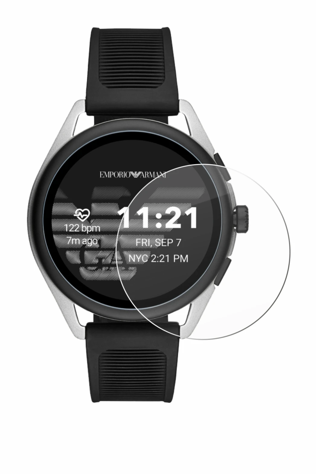 Imagen del dispositivo Emporio Armani Connected Smartwatch 3 con una amplia variedad de protectores de pantalla.