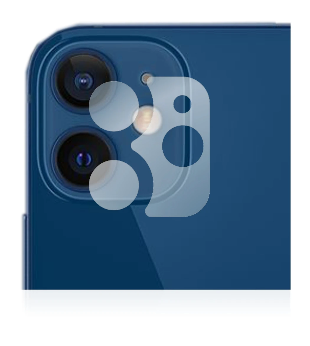 Imagen del dispositivo Apple iPhone 12 (SÓLO Cámara) con una amplia variedad de protectores de pantalla.