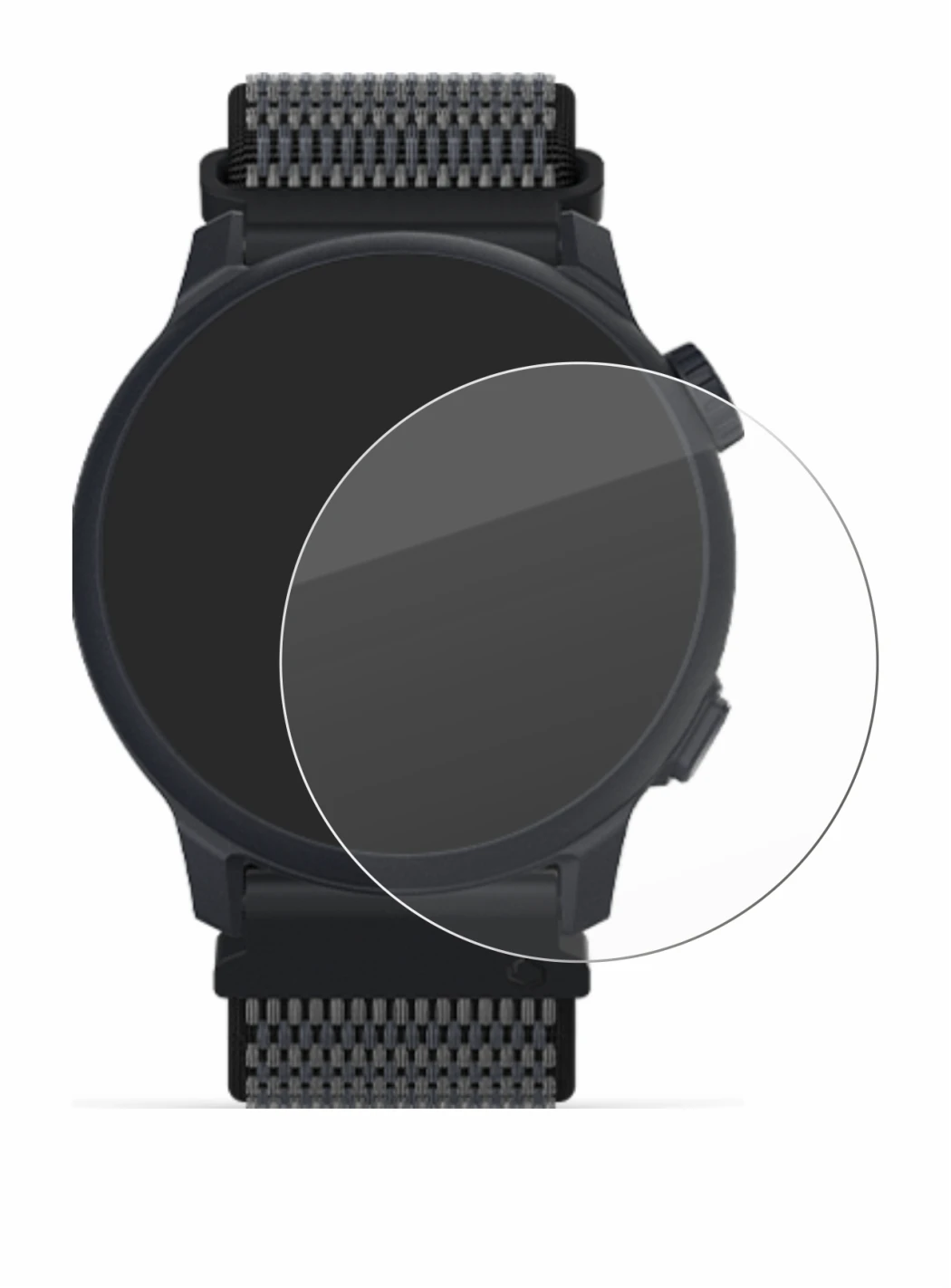 Imagen del dispositivo Coros Pace 2 con una amplia variedad de protectores de pantalla.