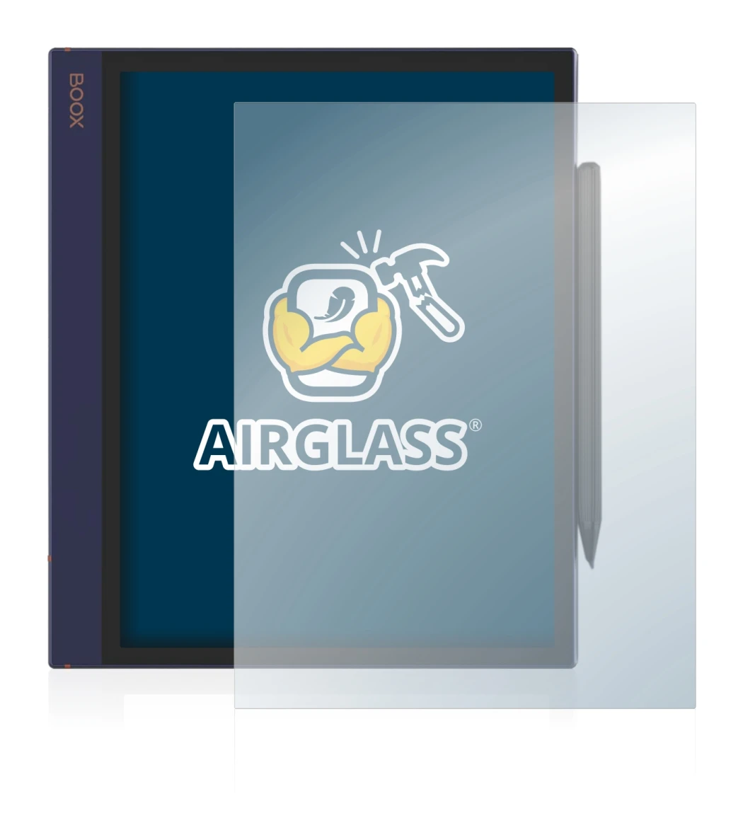Imagen del dispositivo Boox Note Air con una amplia variedad de protectores de pantalla.