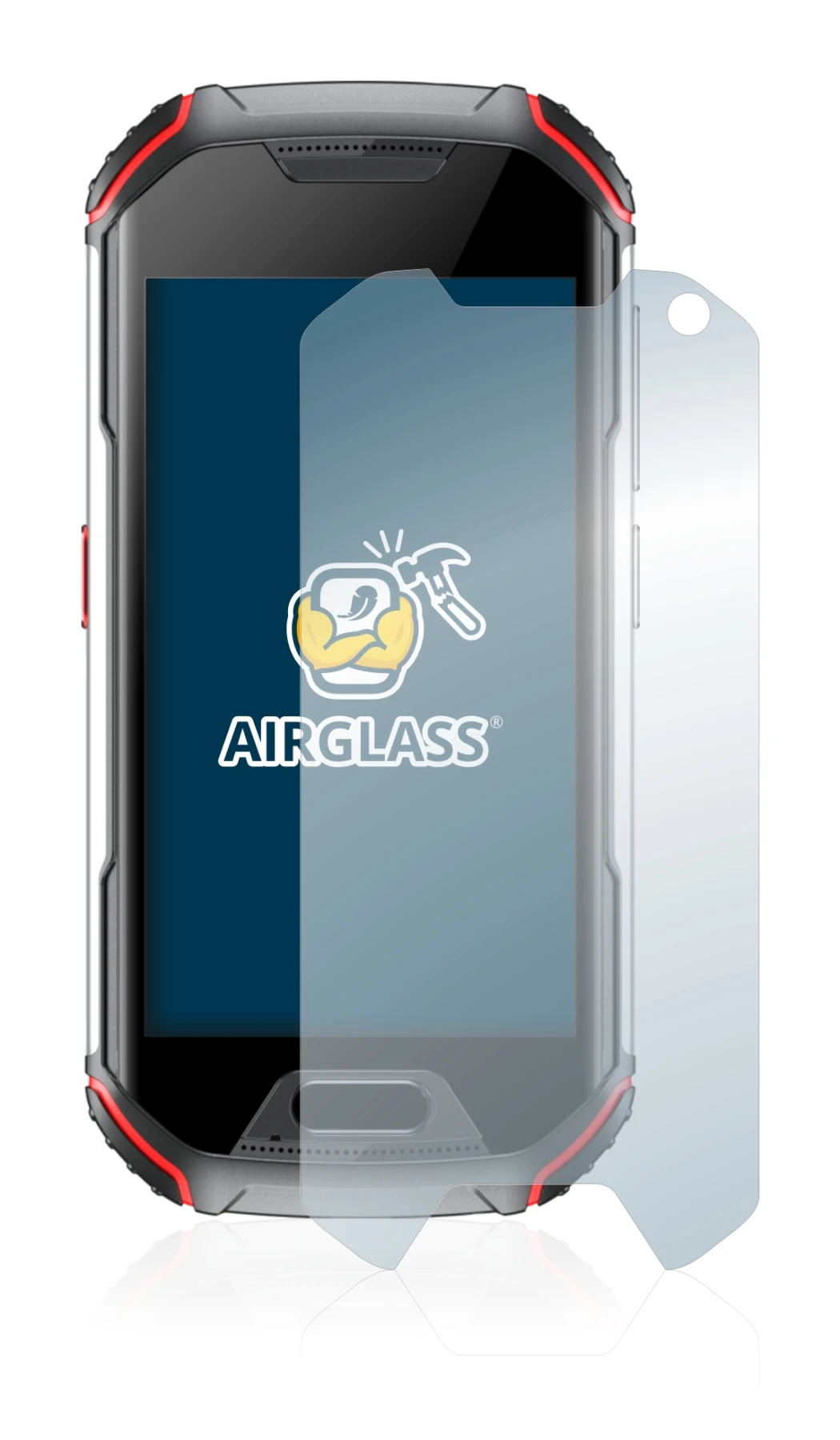 Imagen del dispositivo Unihertz Atom XL con una amplia variedad de protectores de pantalla.