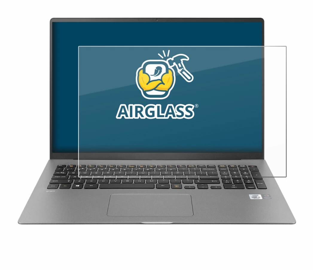 Imagen del dispositivo LG gram 17'' 2021 con una amplia variedad de protectores de pantalla.