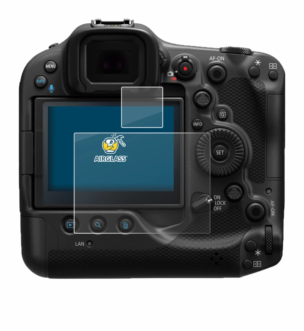 Imagen del dispositivo Canon EOS R3 con una amplia variedad de protectores de pantalla.
