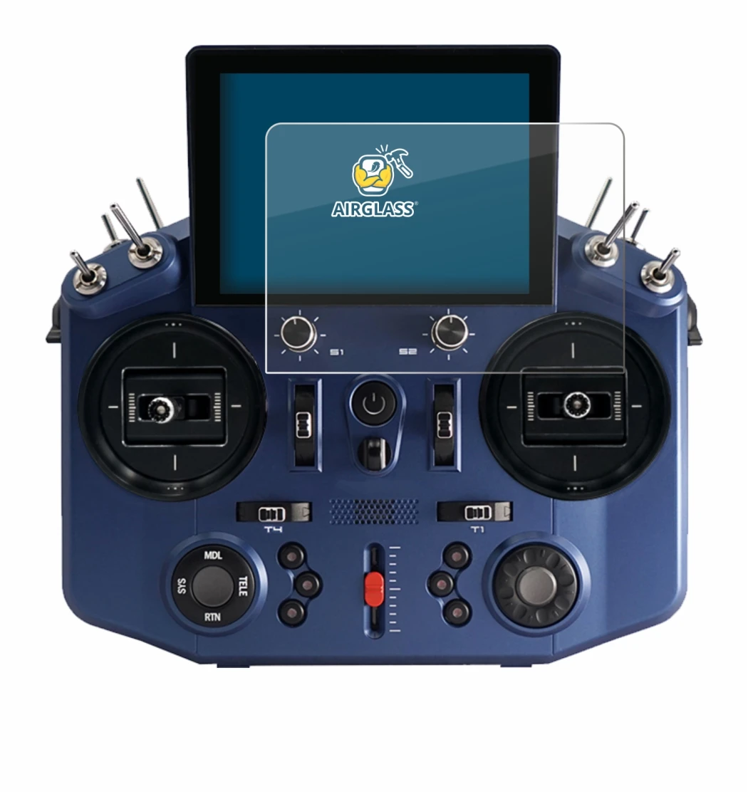 Imagen del dispositivo FrSky Tandem X20S con una amplia variedad de protectores de pantalla.