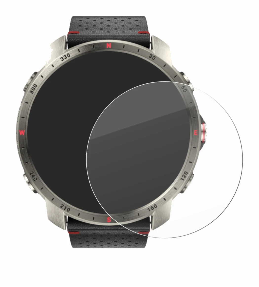 Imagen del dispositivo Polar Grit X Pro Titan con una amplia variedad de protectores de pantalla.