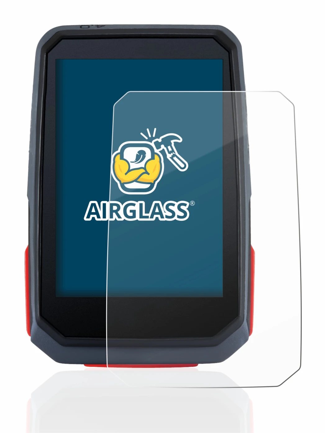 Imagen del dispositivo Sigma ROX 4.0 con una amplia variedad de protectores de pantalla.