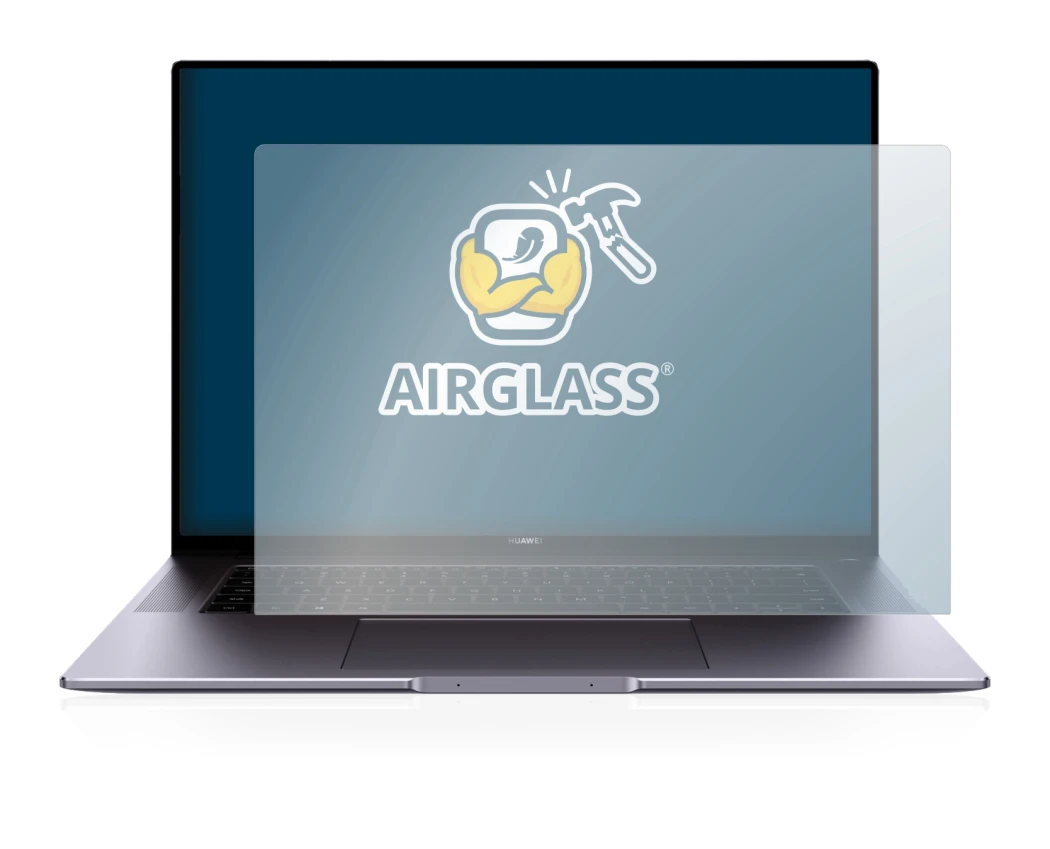 Imagen del dispositivo Huawei MateBook 16 con una amplia variedad de protectores de pantalla.