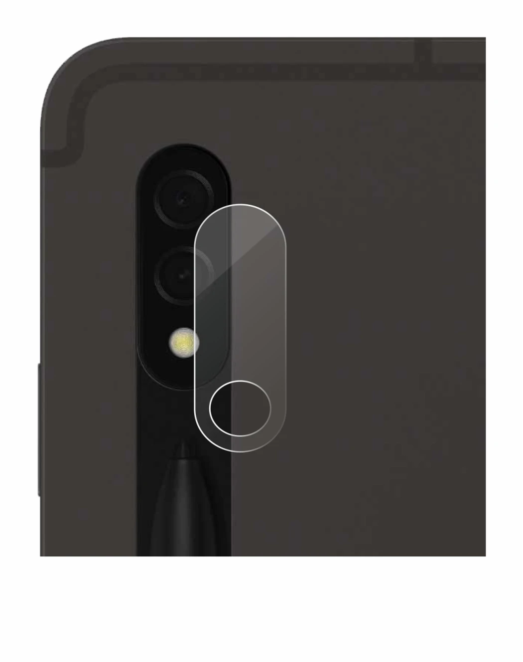 Imagen del dispositivo Samsung Galaxy Tab S8 5G (SÓLO Cámara) con una amplia variedad de protectores de pantalla.