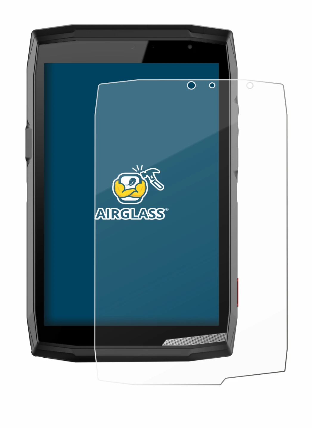 Imagen del dispositivo Crosscall Core T5 con una amplia variedad de protectores de pantalla.