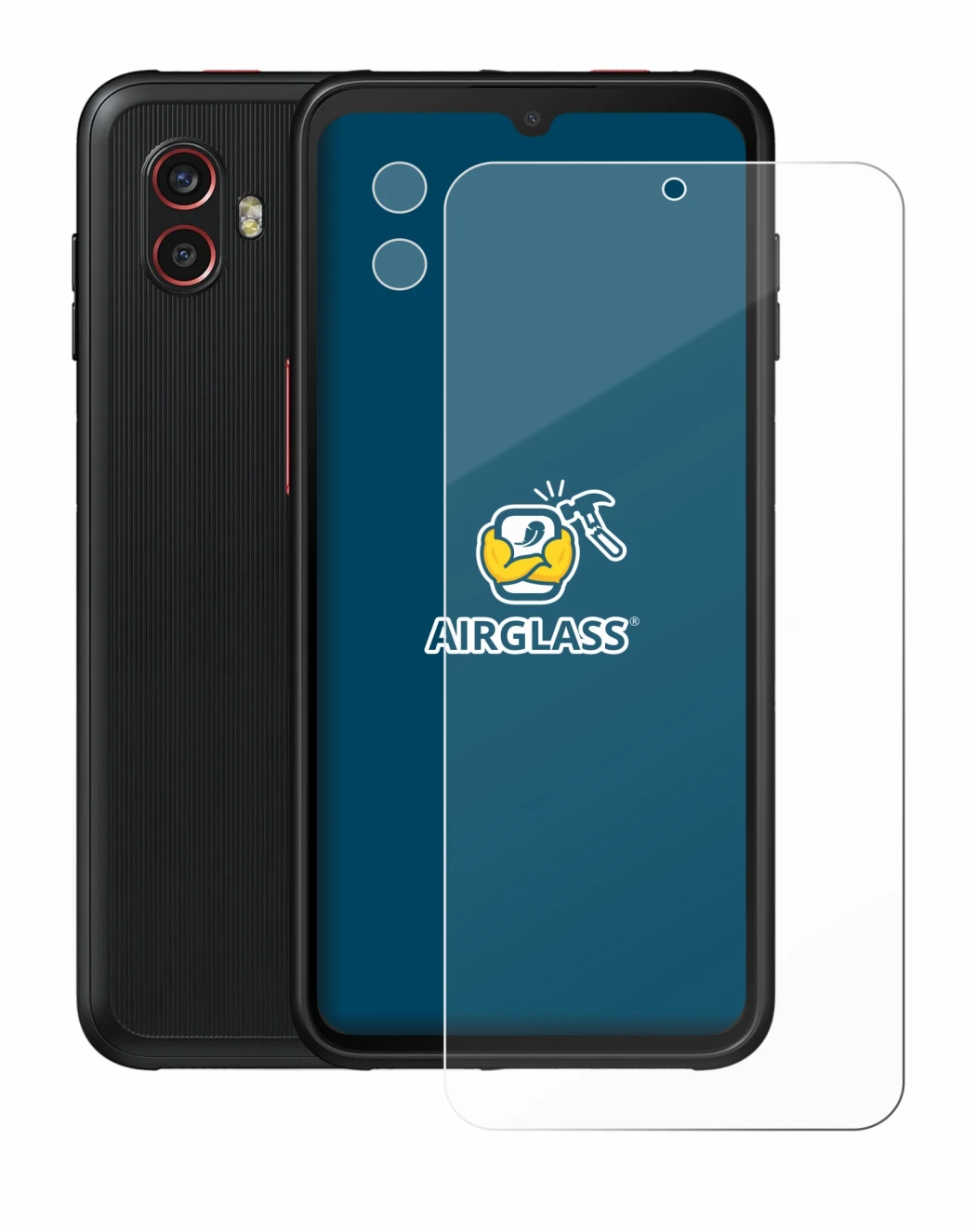 Imagen del dispositivo Samsung Galaxy Xcover 6 Pro (Frontal+Cámara) con una amplia variedad de protectores de pantalla.