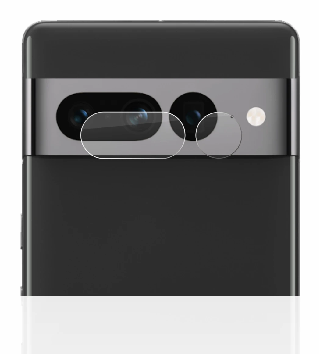 Imagen del dispositivo Google Pixel 7 Pro (SÓLO Cámara) con una amplia variedad de protectores de pantalla.