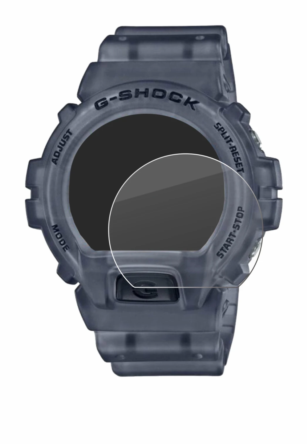 Imagen del dispositivo Casio G-Shock DW-6900 con una amplia variedad de protectores de pantalla.