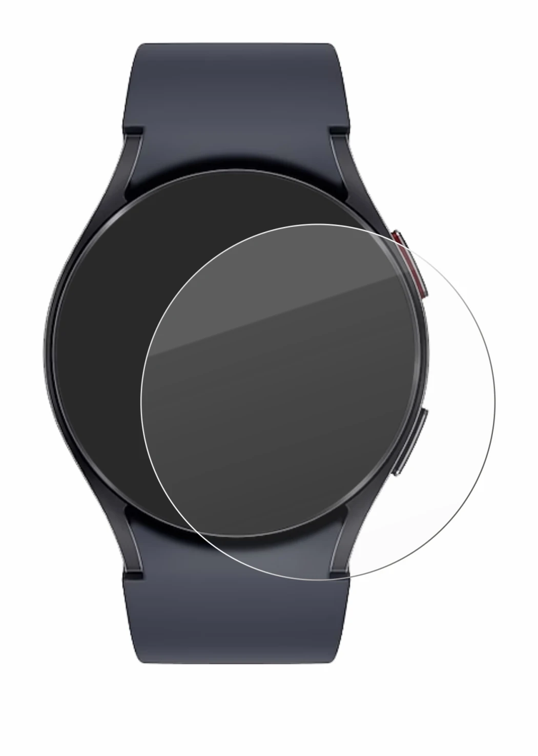 Imagen del dispositivo Samsung Galaxy Watch 6 (44 mm) con una amplia variedad de protectores de pantalla.