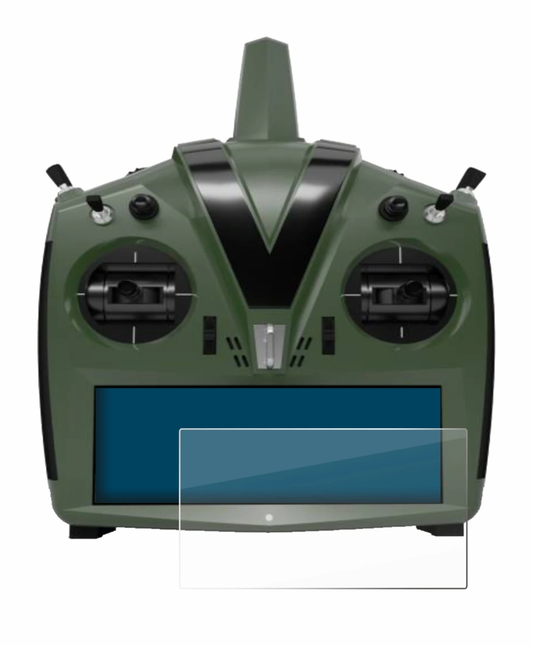 Imagen del dispositivo VBar Control Evo con una amplia variedad de protectores de pantalla.