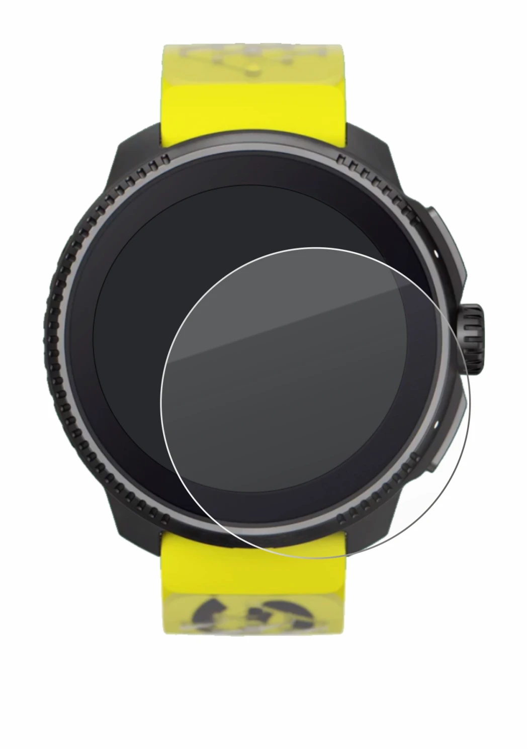 Imagen del dispositivo Suunto Race con una amplia variedad de protectores de pantalla.