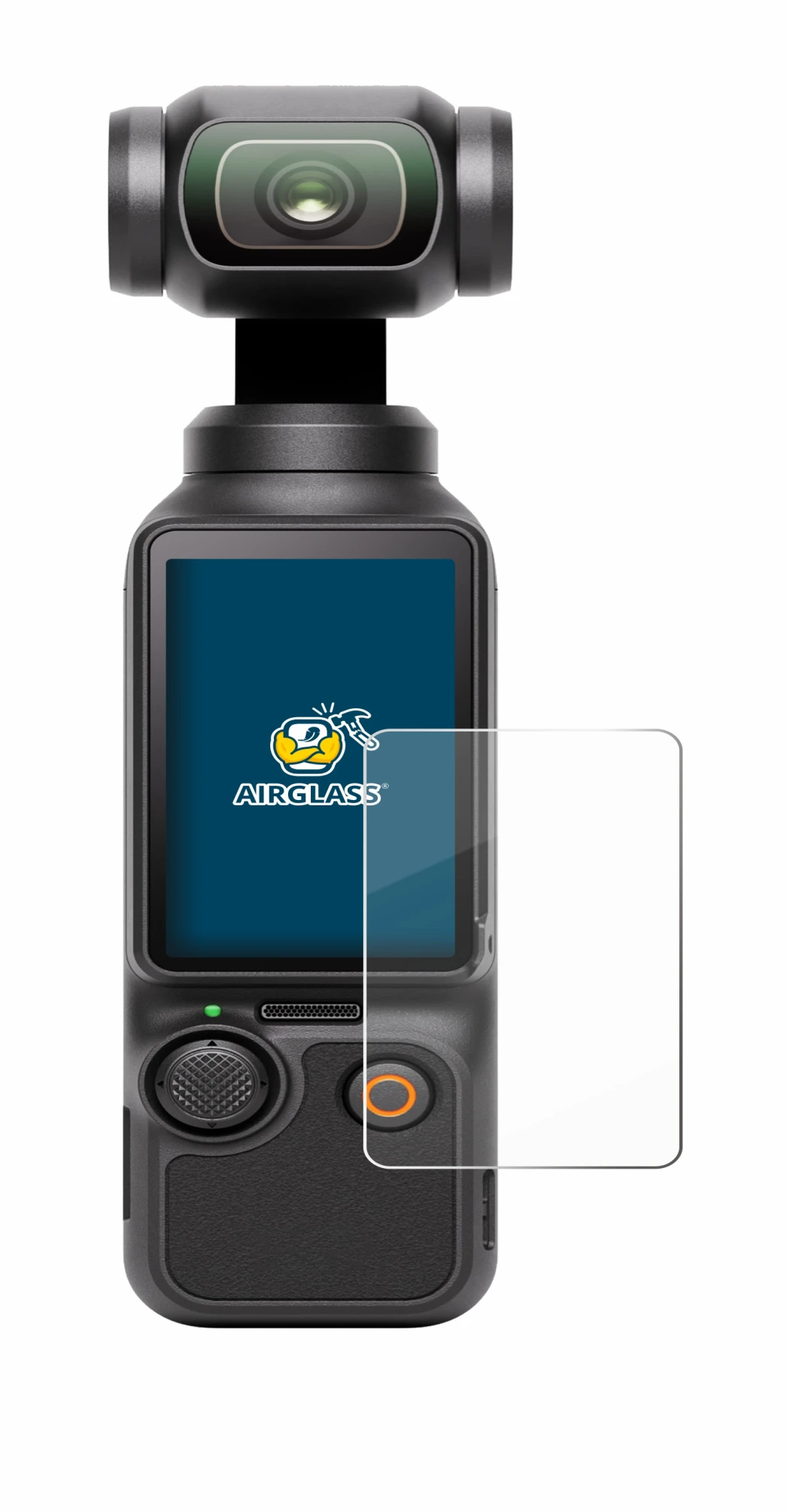 Imagen del dispositivo DJI Osmo Pocket 3 con una amplia variedad de protectores de pantalla.