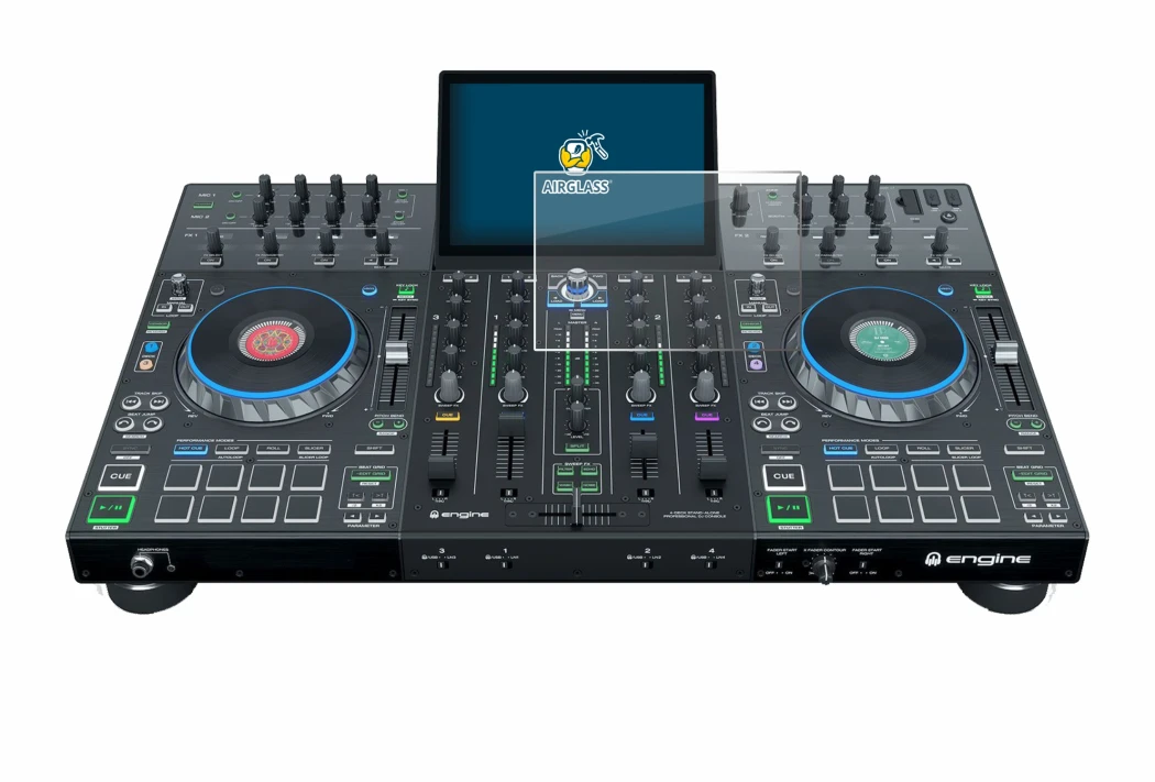 Imagen del dispositivo Denon DJ Prime 4+ con una amplia variedad de protectores de pantalla.