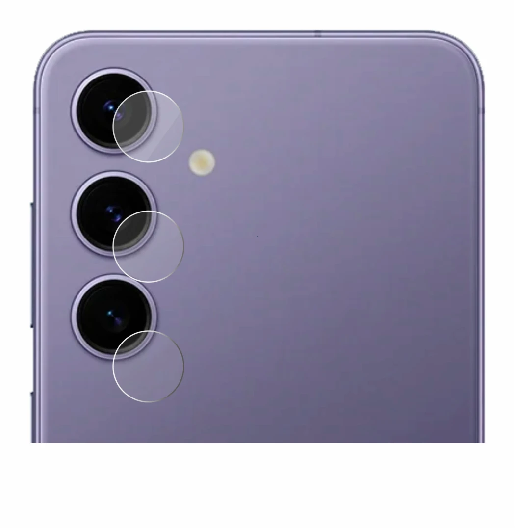 Imagen del dispositivo Samsung Galaxy S24 (SÓLO Cámara) con una amplia variedad de protectores de pantalla.
