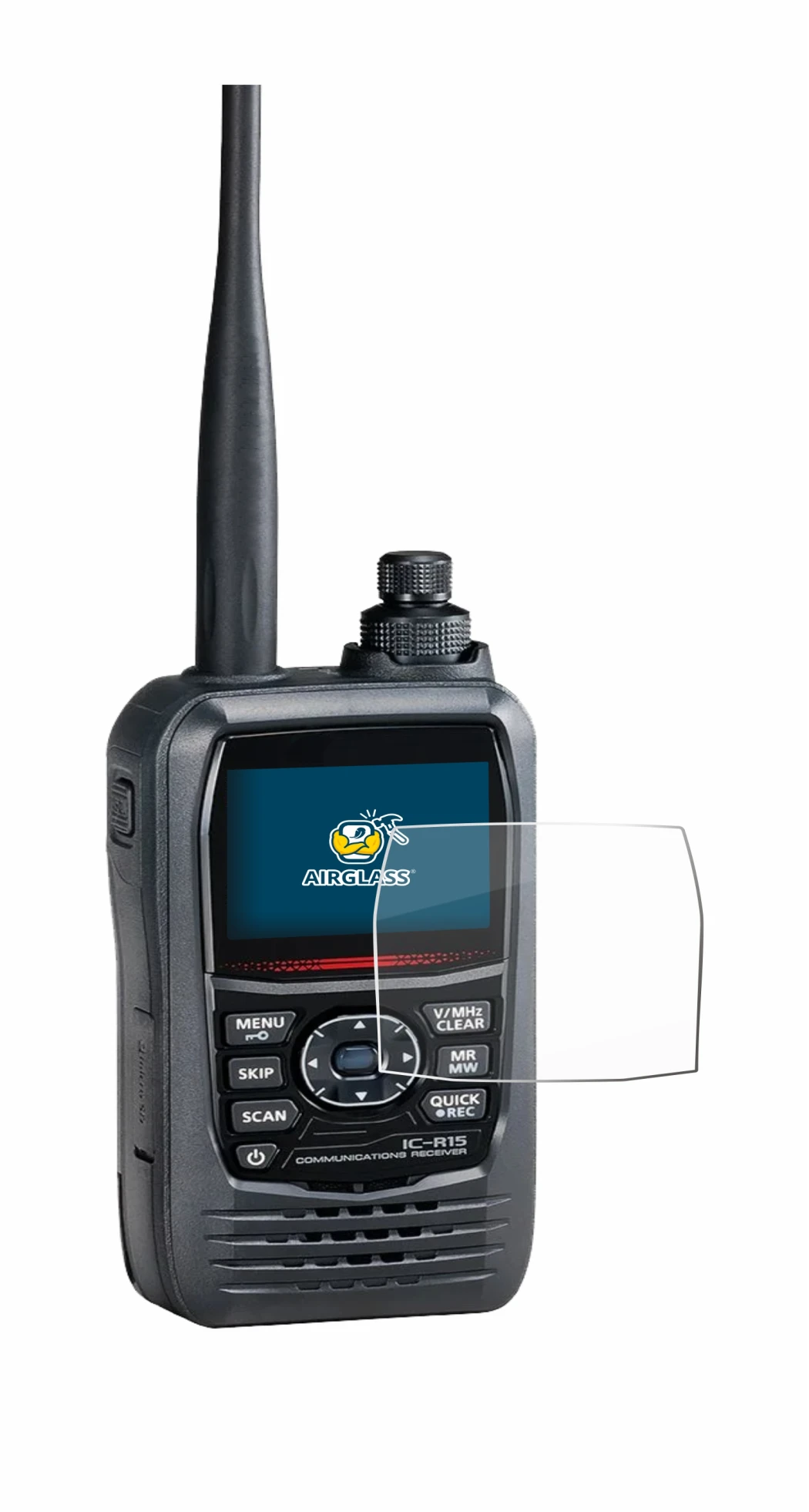 Imagen del dispositivo Icom IC-R15 con una amplia variedad de protectores de pantalla.
