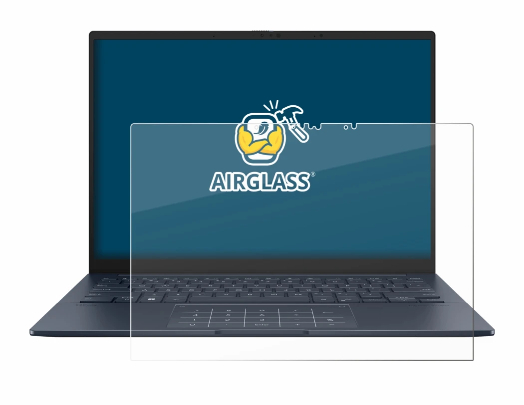 Imagen del dispositivo ASUS ZenBook 14 OLED UX3405 Touch con una amplia variedad de protectores de pantalla.