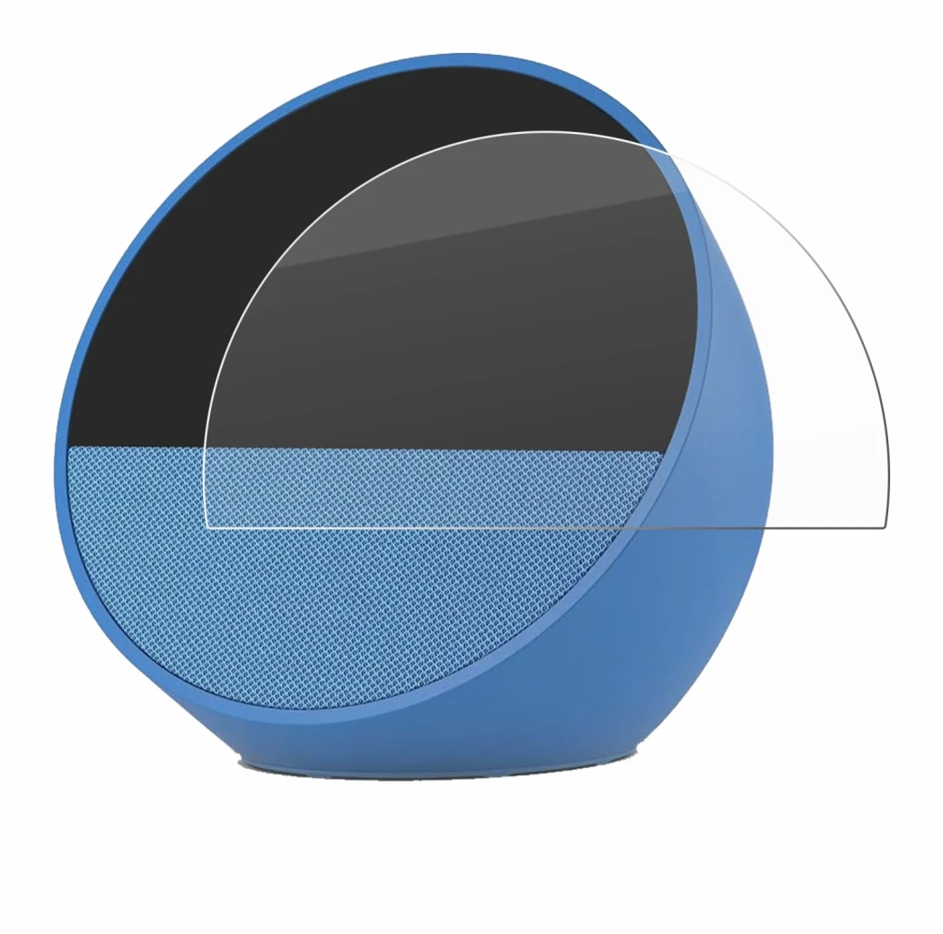 Imagen del dispositivo Amazon Echo Spot 2024 con una amplia variedad de protectores de pantalla.