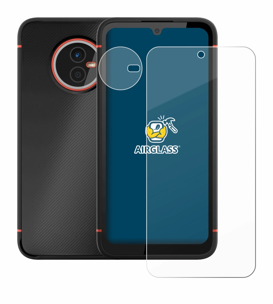 Imagen del dispositivo Gigaset GX4 Pro (Frontal+Cámara) con una amplia variedad de protectores de pantalla.