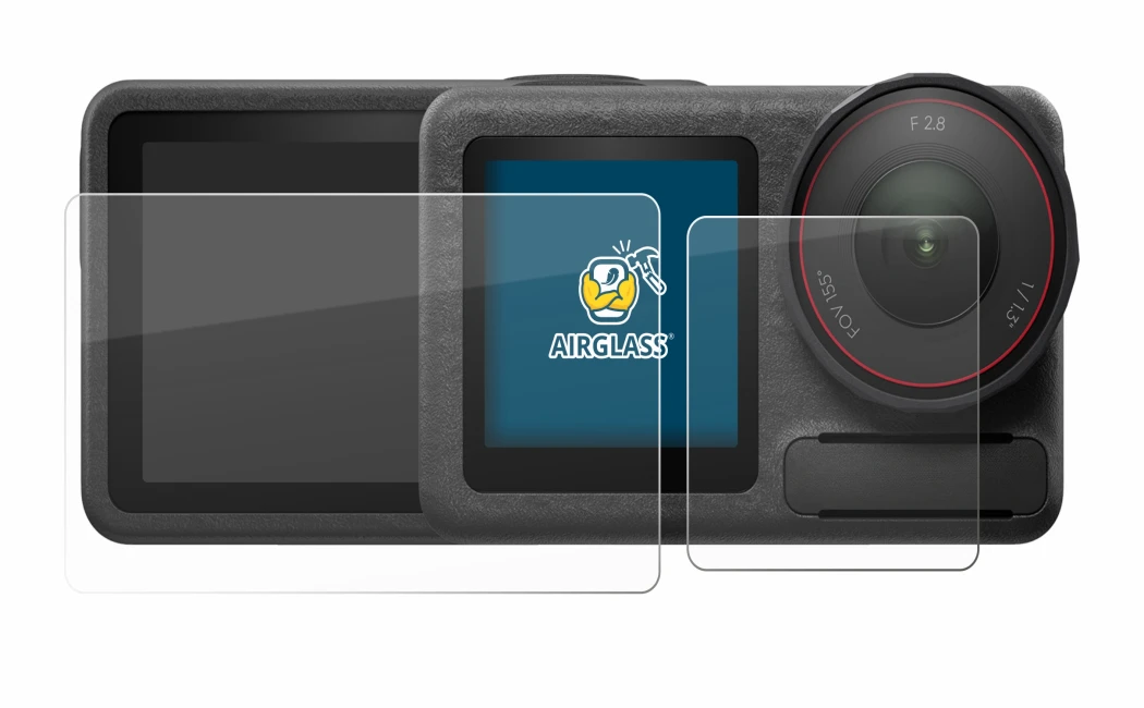 Imagen del dispositivo DJI Osmo Action 5 Pro con una amplia variedad de protectores de pantalla.