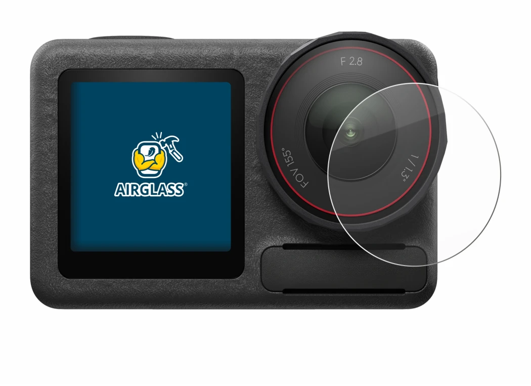 Imagen del dispositivo DJI Osmo Action 5 Pro (Lente) con una amplia variedad de protectores de pantalla.