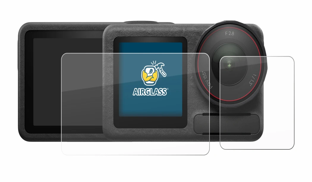 Imagen del dispositivo DJI Osmo Action 5 Pro (case-friendly) con una amplia variedad de protectores de pantalla.