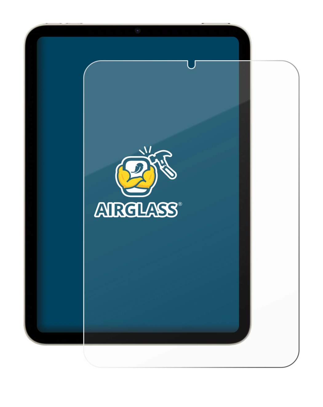 Imagen del dispositivo Apple iPad Mini 7 WiFi 2024 con una amplia variedad de protectores de pantalla.