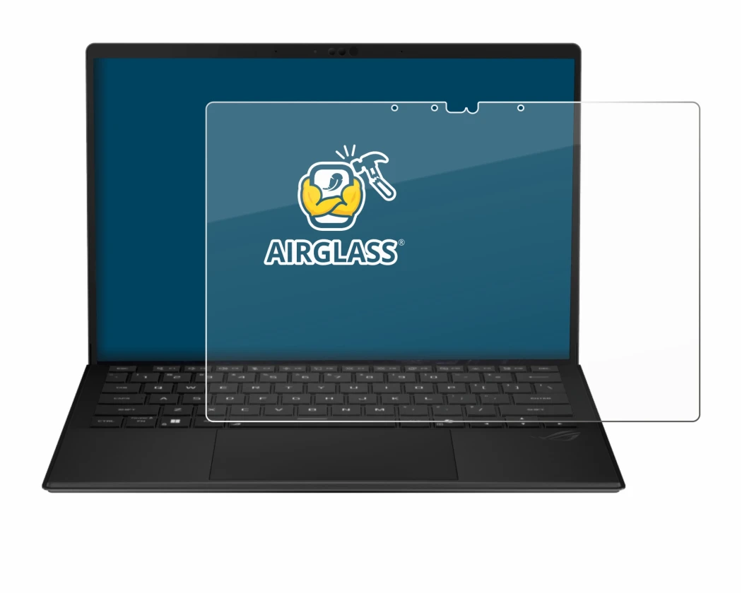 Imagen del dispositivo ASUS ROG Flow Z13 2025 con una amplia variedad de protectores de pantalla.