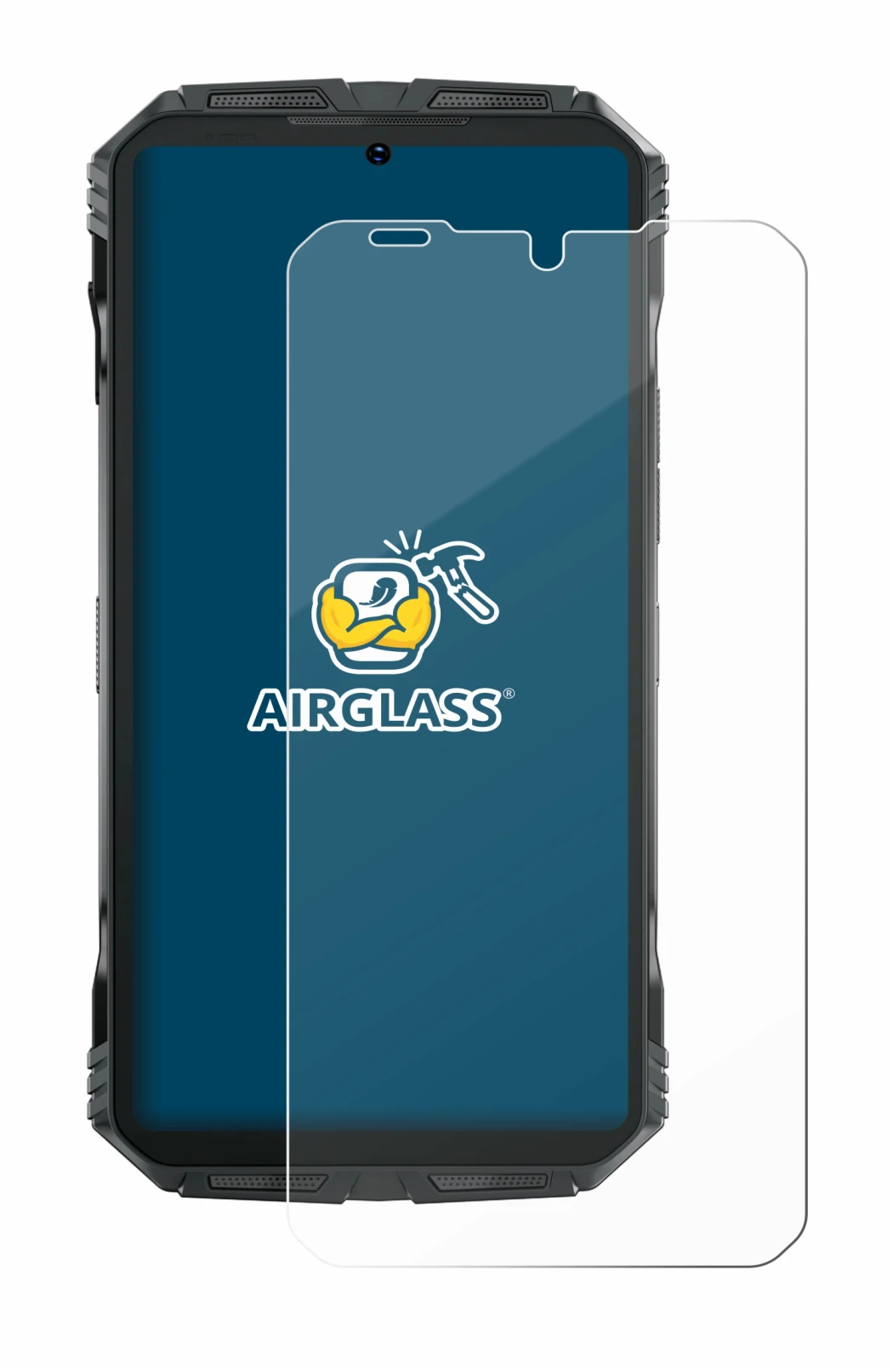 Imagen del dispositivo Doogee S Punk Pro con una amplia variedad de protectores de pantalla.