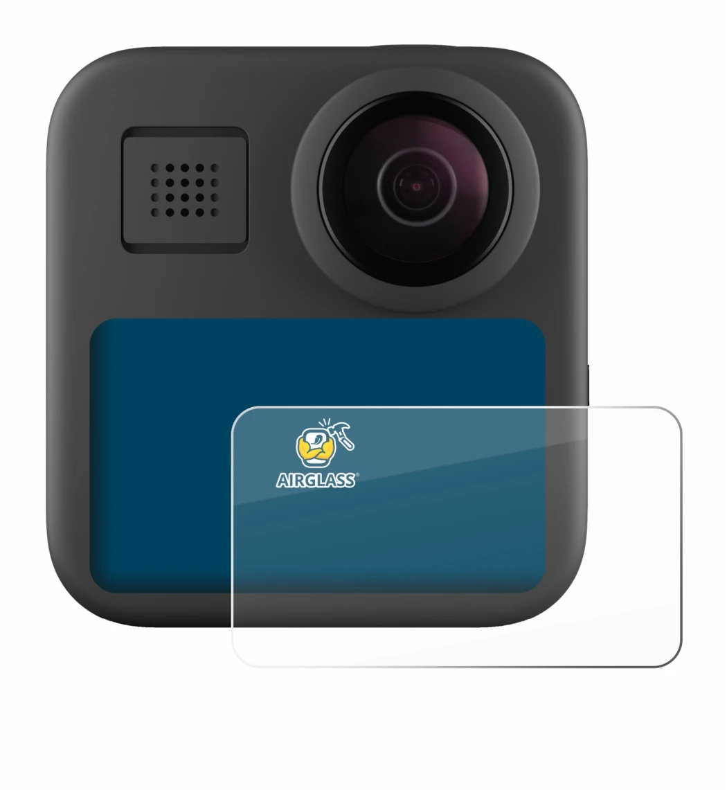 Imagen del dispositivo GoPro Max (2025) con una amplia variedad de protectores de pantalla.