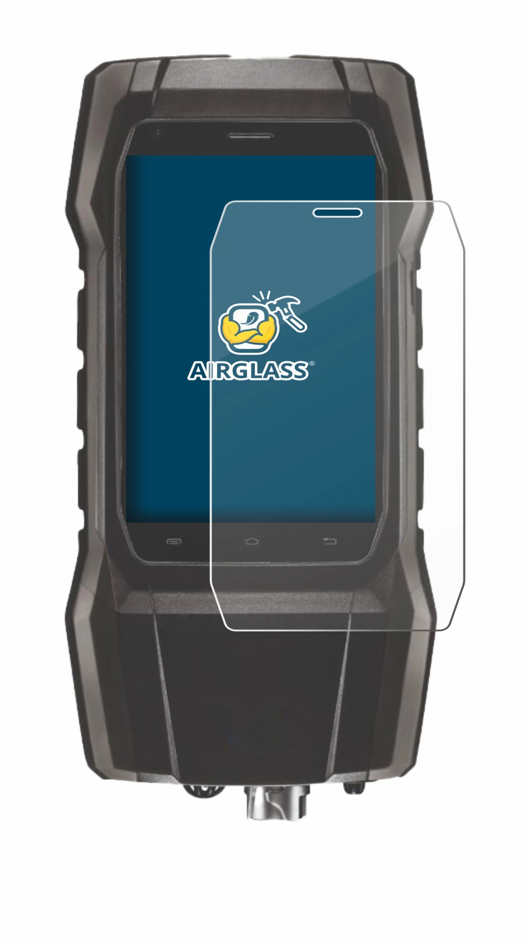 Imagen del dispositivo Testo 300 con una amplia variedad de protectores de pantalla.