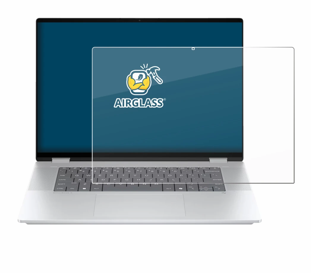 Imagen del dispositivo HP OmniBook X Flip 16-aX con una amplia variedad de protectores de pantalla.