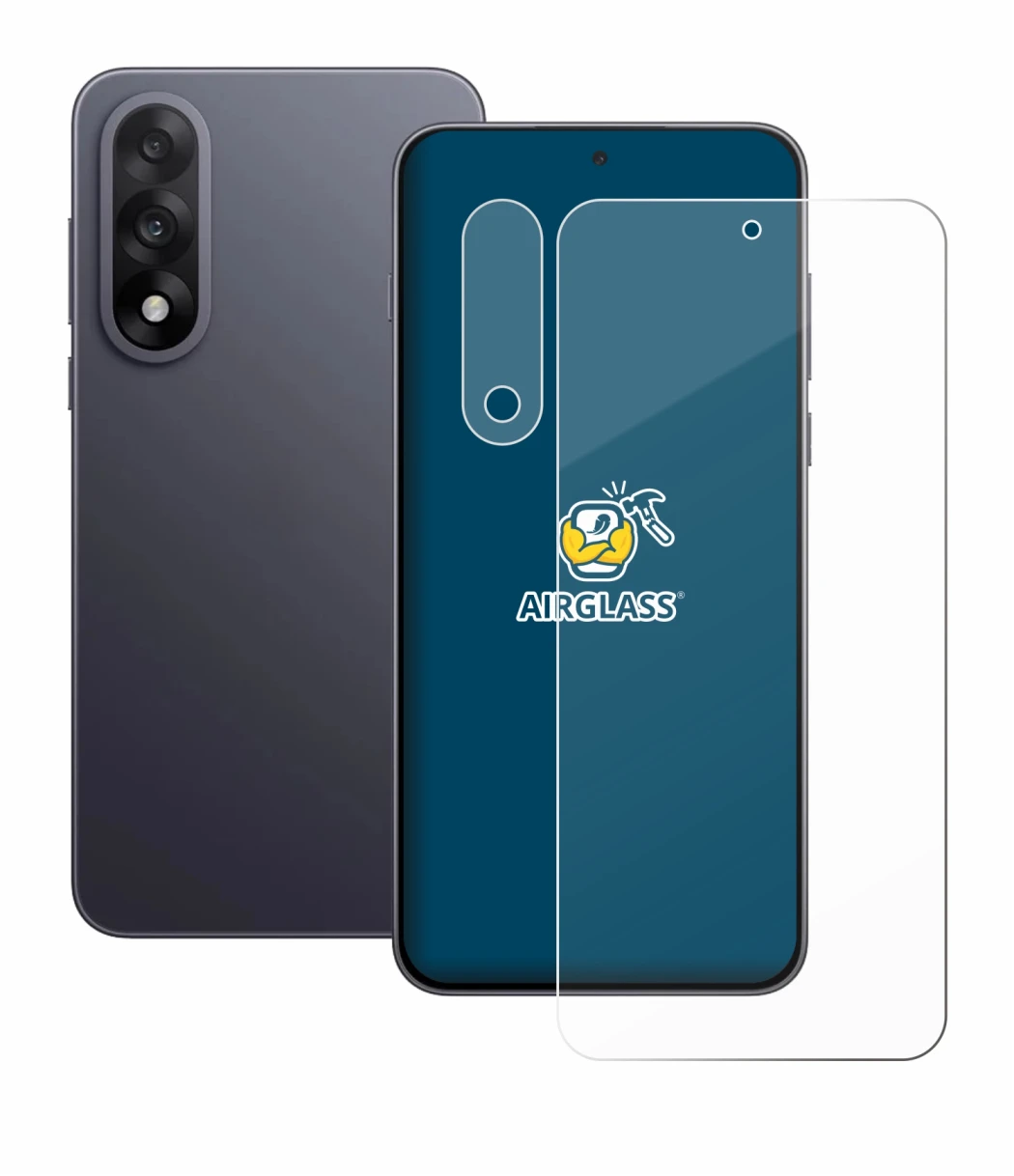 Imagen del dispositivo OnePlus Nord 5 (Frontal+Cámara) con una amplia variedad de protectores de pantalla.