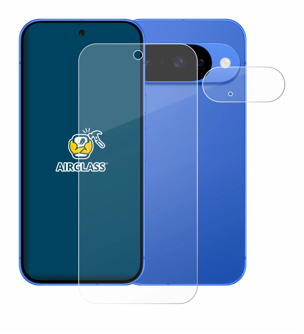 Imagen del dispositivo Google Pixel 10 (Frontal+Cámara) con una amplia variedad de protectores de pantalla.