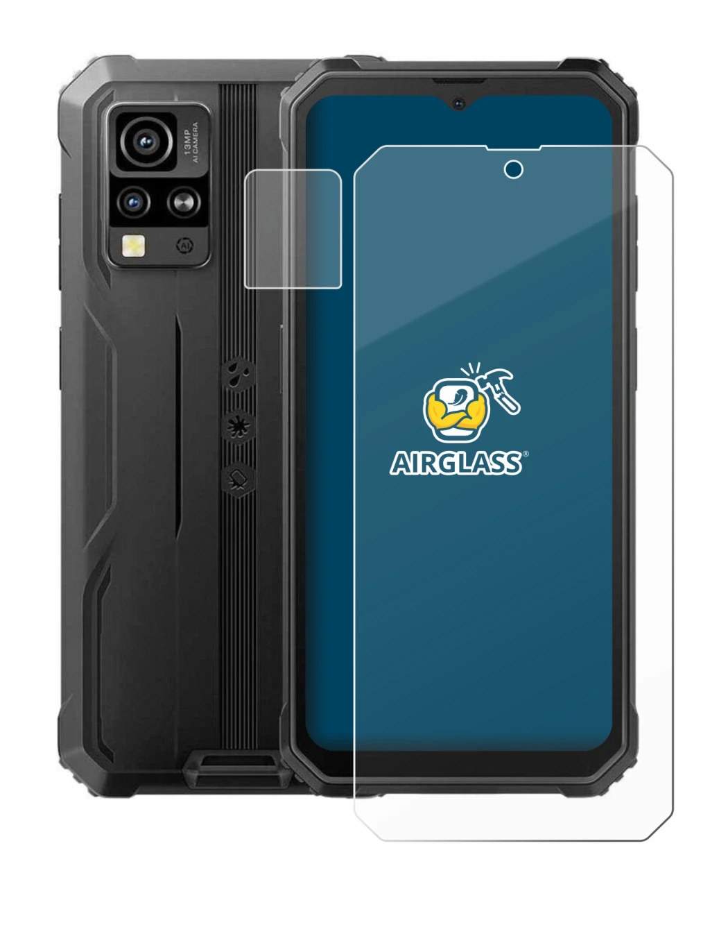 Imagen del dispositivo Blackview BV4800 (Frontal+Cámara) con una amplia variedad de protectores de pantalla.