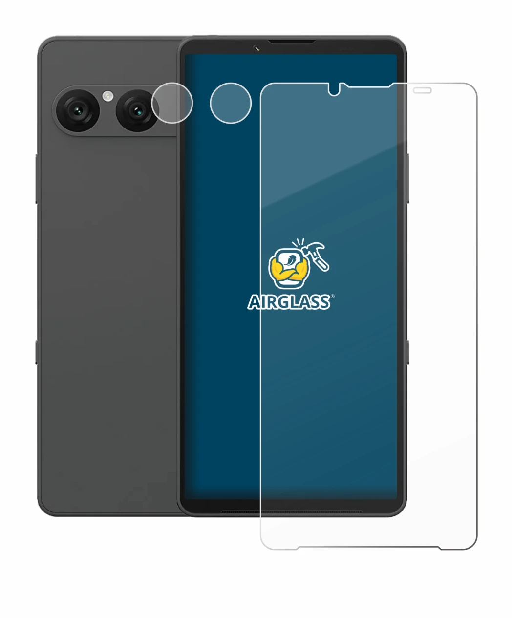 Imagen del dispositivo Sony Xperia 10 VII (Frontal+Cámara) con una amplia variedad de protectores de pantalla.