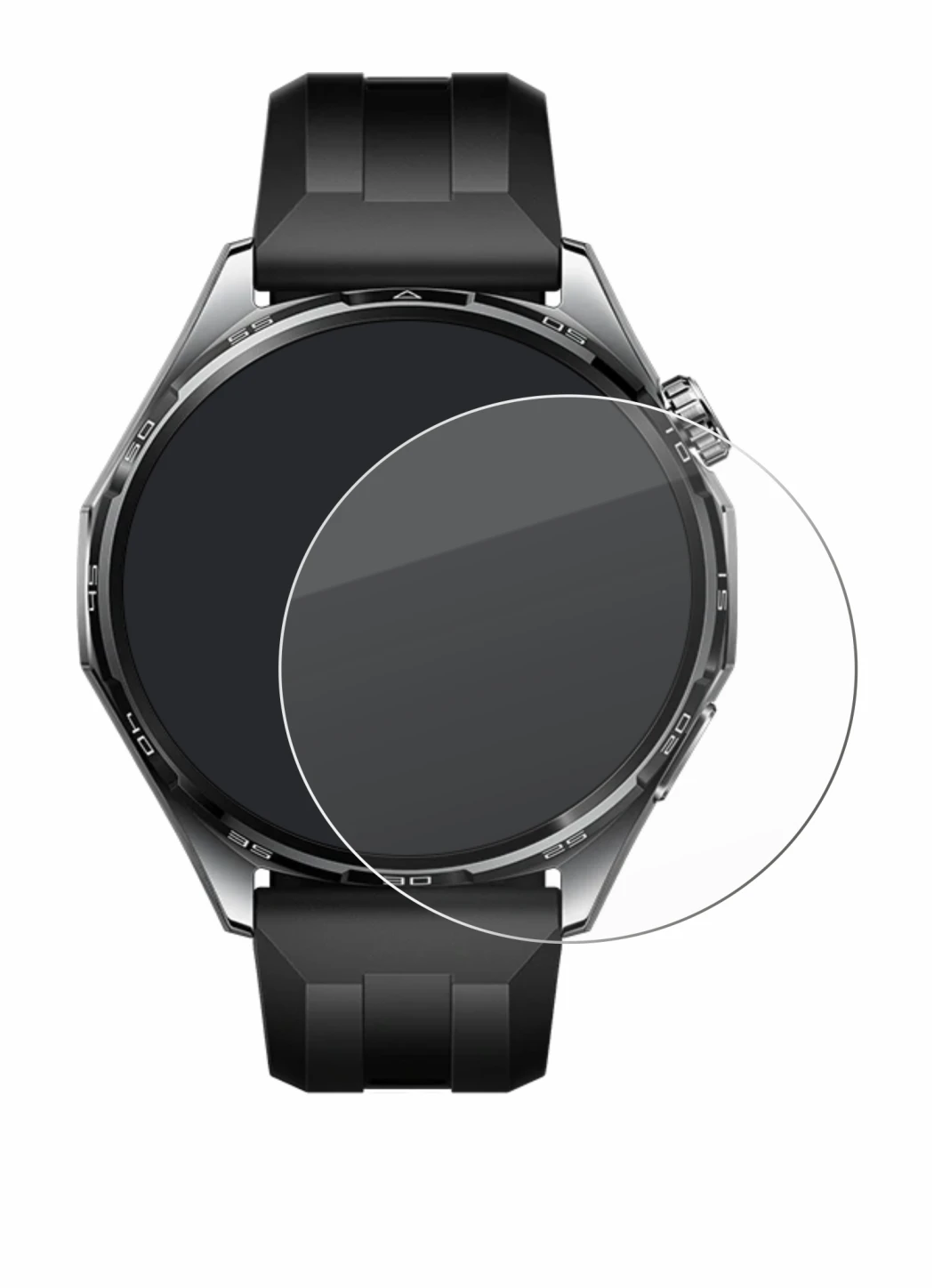 Imagen del dispositivo Huawei Watch GT 6 (46 mm) con una amplia variedad de protectores de pantalla.