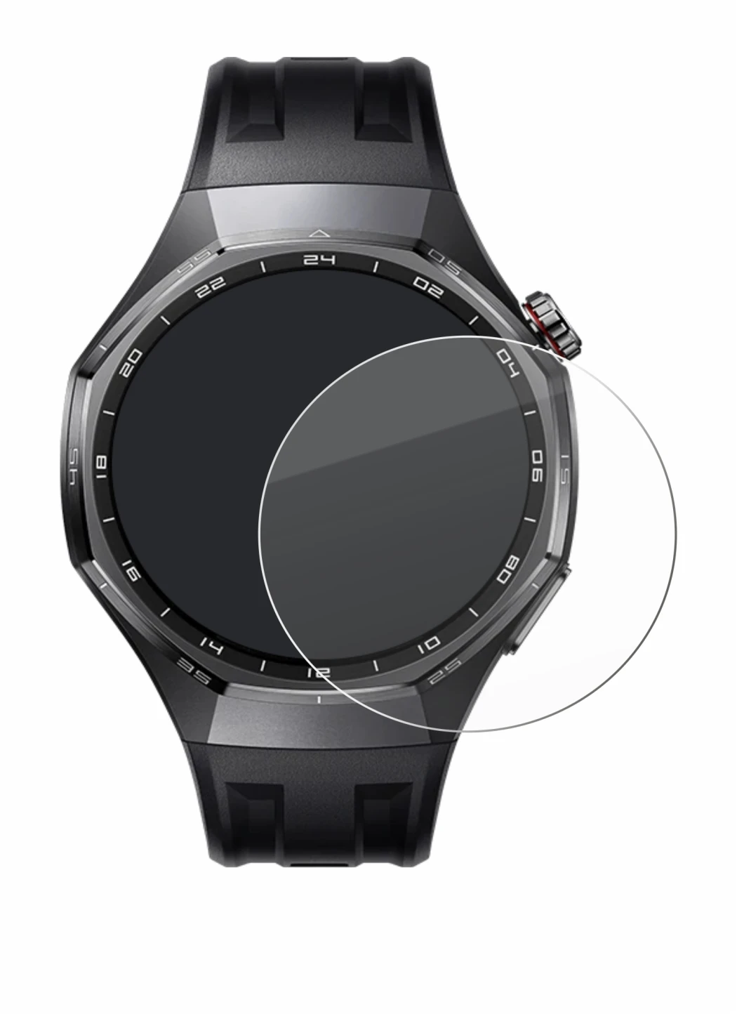 Imagen del dispositivo Huawei Watch GT 6 Pro (46 mm) con una amplia variedad de protectores de pantalla.