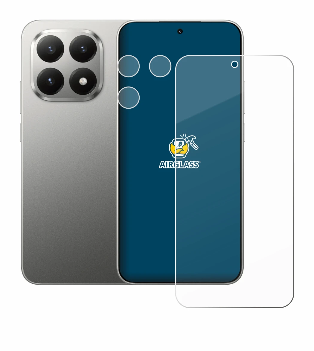 Imagen del dispositivo Xiaomi 15T (Frontal+Cámara) con una amplia variedad de protectores de pantalla.