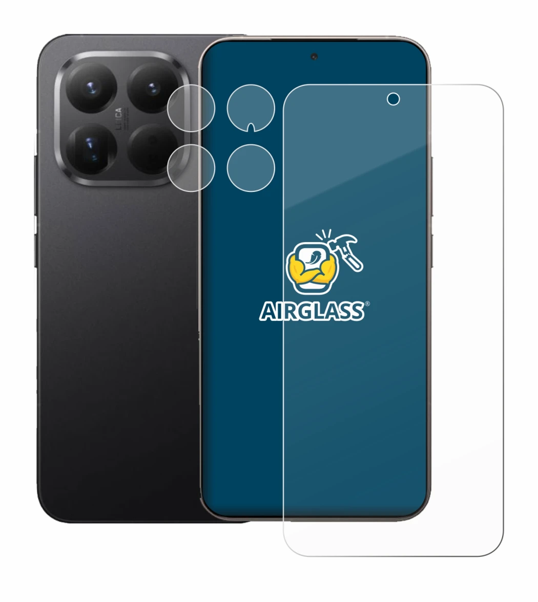 Imagen del dispositivo Xiaomi 15T Pro (Frontal+Cámara) con una amplia variedad de protectores de pantalla.