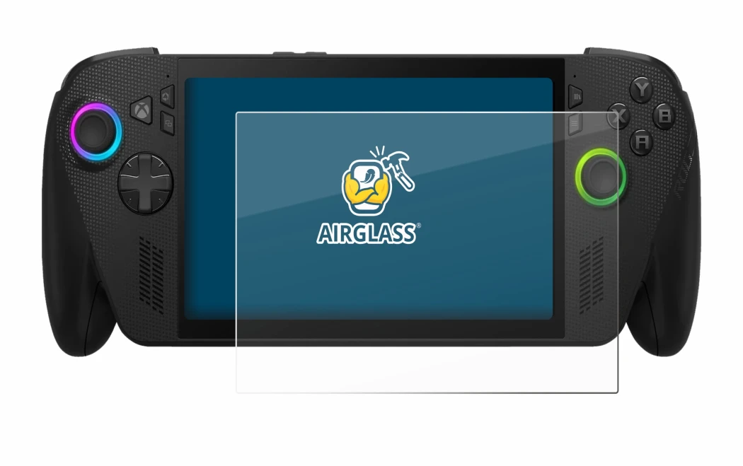 Imagen del dispositivo ASUS ROG Xbox Ally X con una amplia variedad de protectores de pantalla.