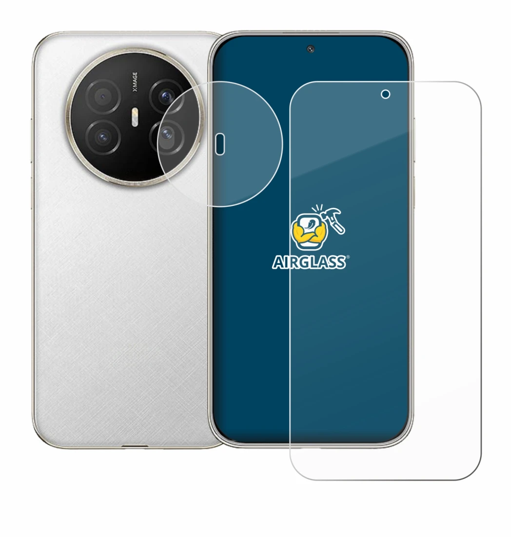 Imagen del dispositivo Huawei Mate 70 Air (Frontal+Cámara) con una amplia variedad de protectores de pantalla.
