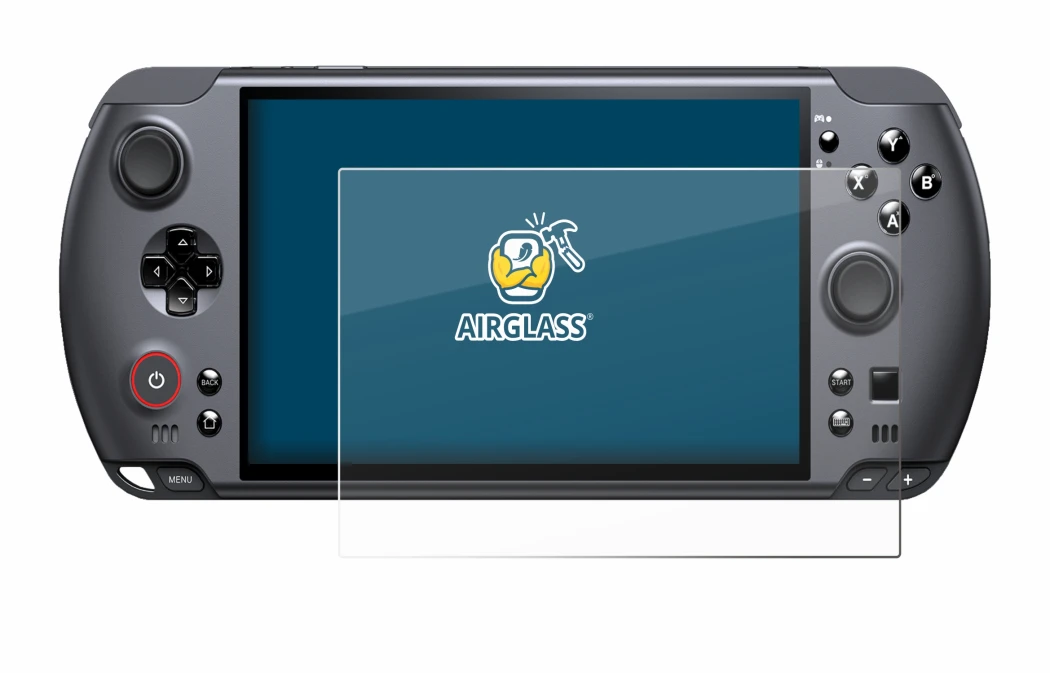 Imagen del dispositivo GPD Win 5 con una amplia variedad de protectores de pantalla.