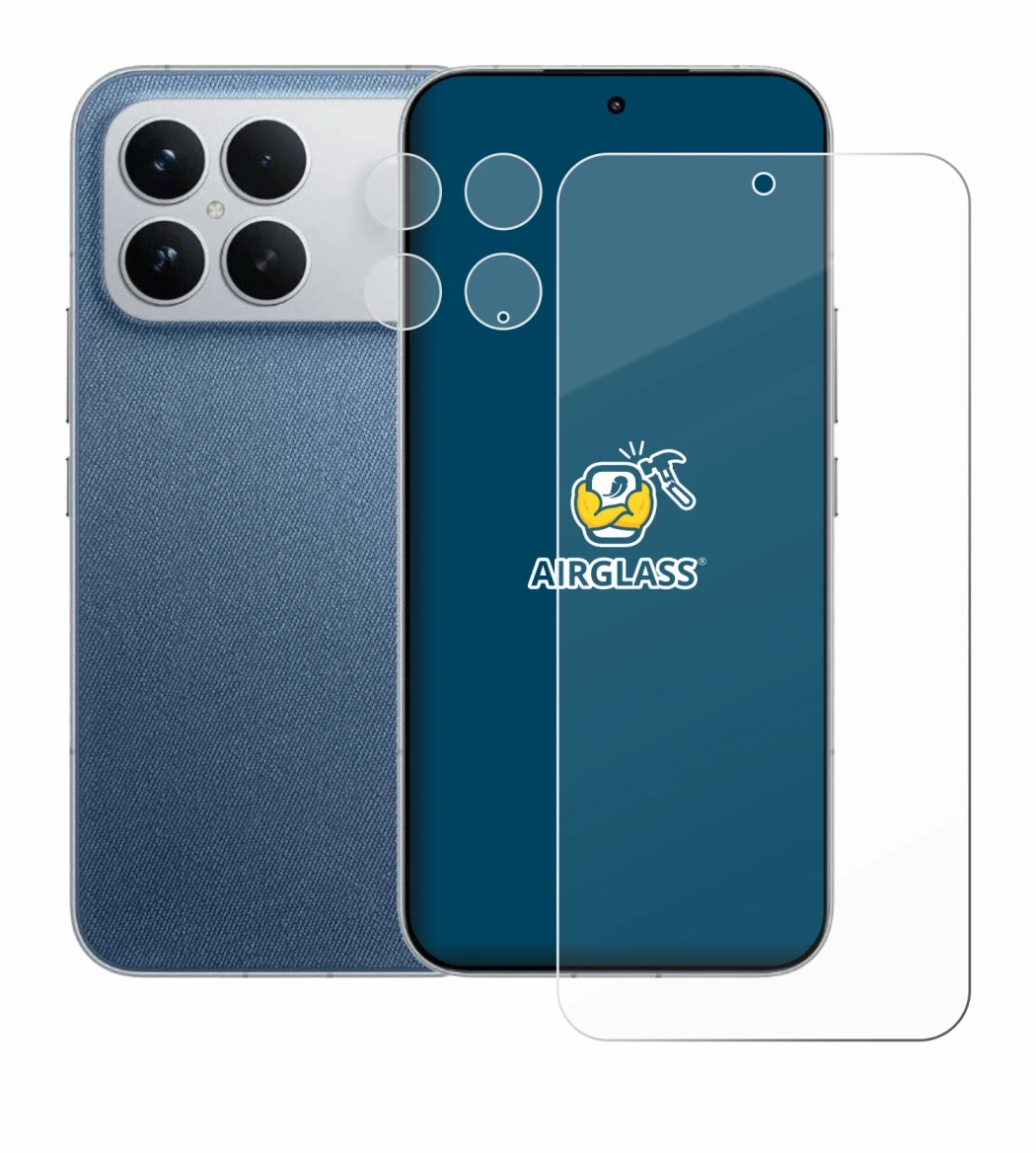 Imagen del dispositivo Xiaomi Poco F8 Ultra (Frontal+Cámara) con una amplia variedad de protectores de pantalla.